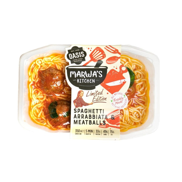 oasis spaghetti arrabbiata meatballs 350g - | Oasis