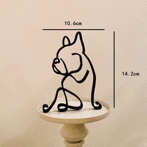 French Bulldog - Dog Minimalist Art Sculpture