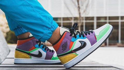 air jordan mid se multicolor