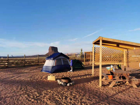 Camping at Monument Valley