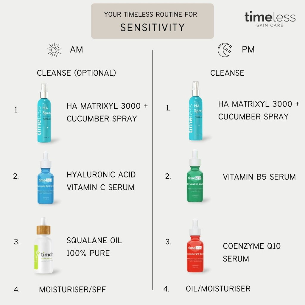 Timeless Vitamin B Serum Sensitive Sensitivity Redness Routine Hydrating The formula Skincare