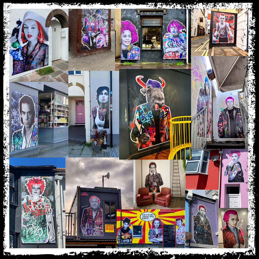 The Postman Artworks Collage