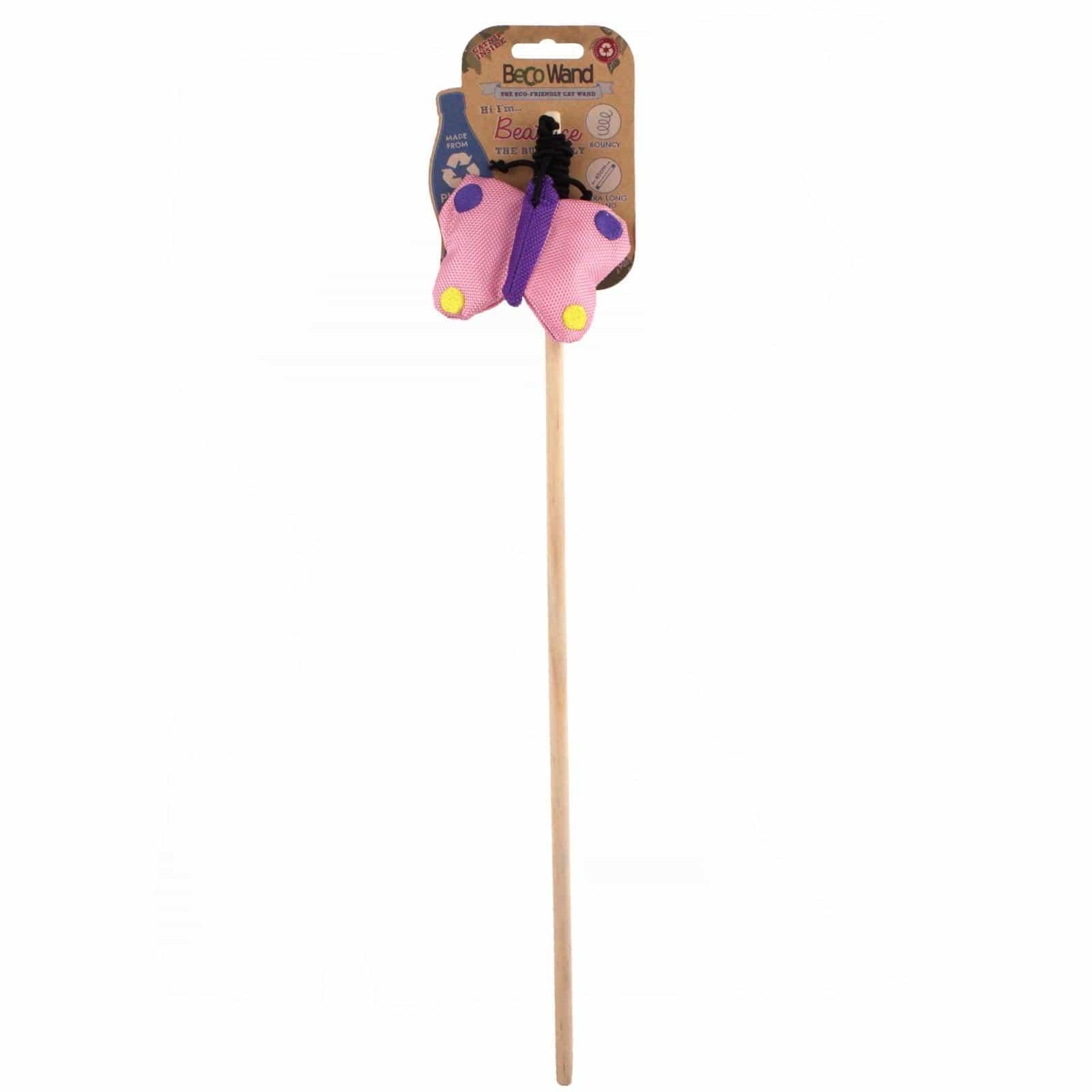 butterfly cat toy wand