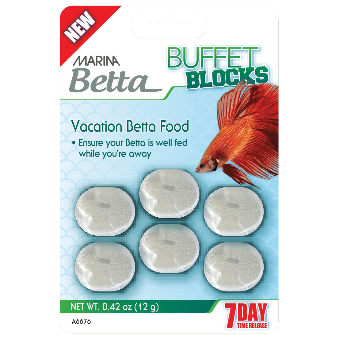 betta feeding block