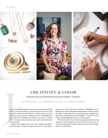 QC Exclusive Charlotte Campbell + Charlotte Jewelry Creativity & Color Design Issue March 2021