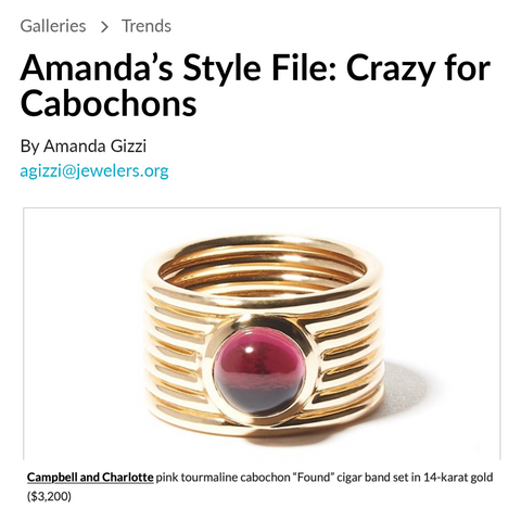 National Jeweler Amanda's Style File Crazy for Cabochons