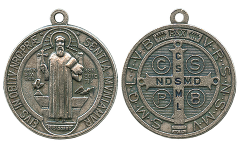 Médaille Saint Benoît 2 Exorcisme Medalla De San Benito Blessed By Pope