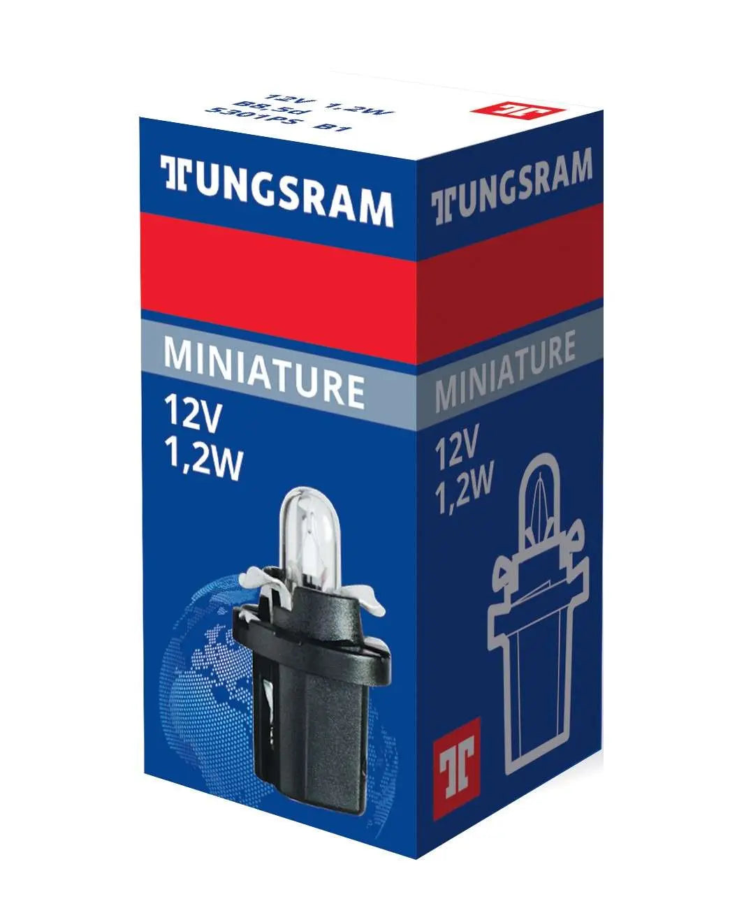 12V 1,2W B8,5d Original range 1St Tungsram - Samsuns Group