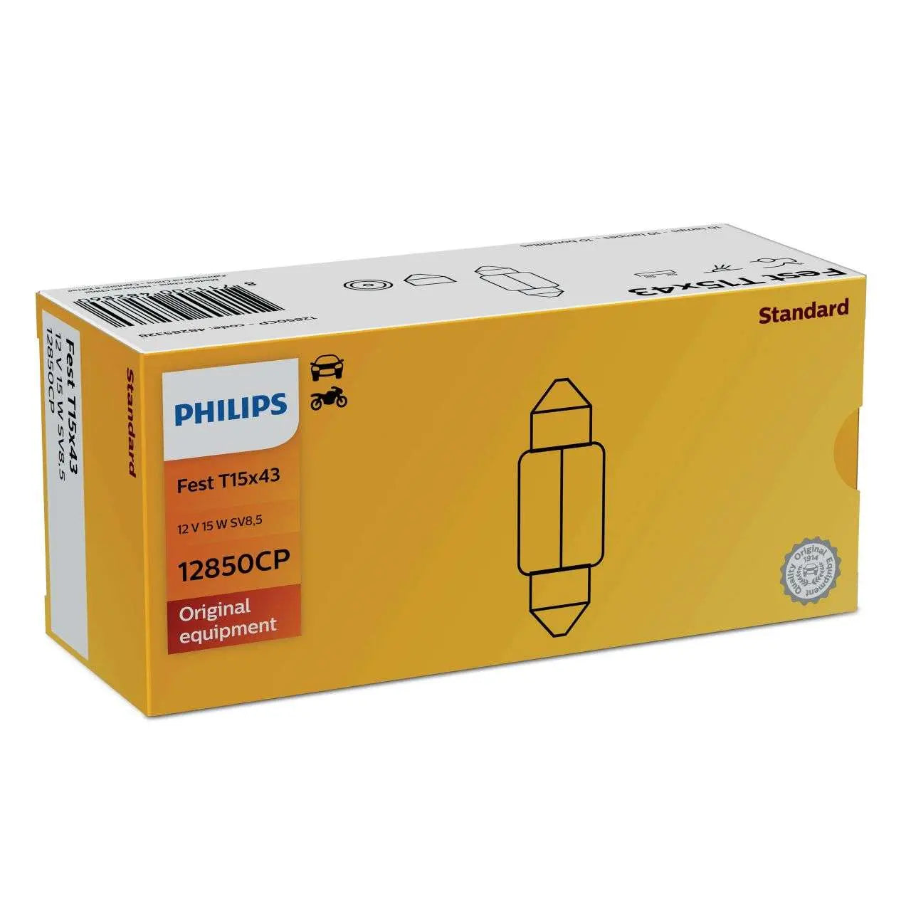 15W 12V SV8,5 43mm Soffitte Vision/Standard 1St Philips - Samsuns Group