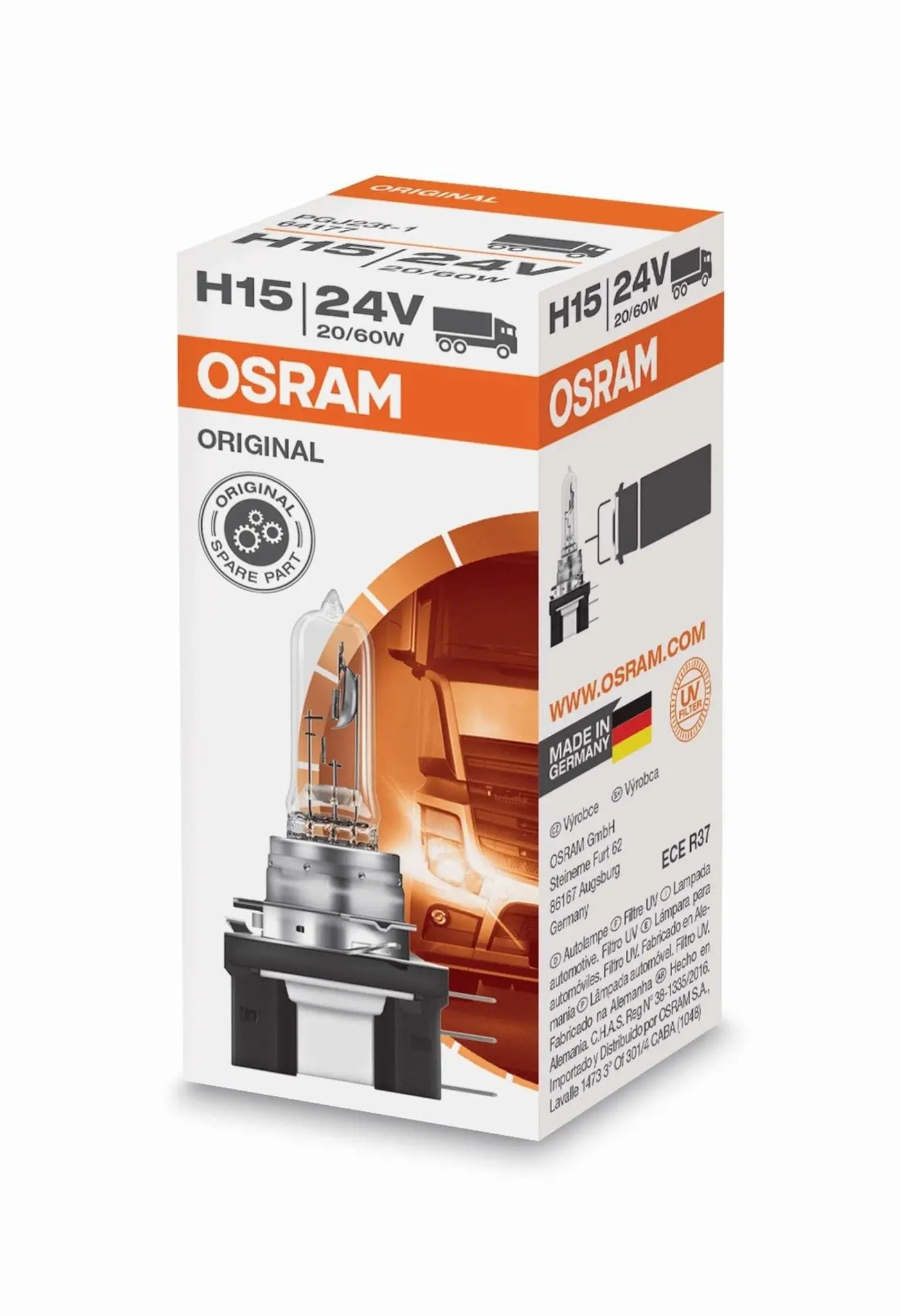 H15 24V 20/60 PGJ23t-1 Original Faltschachtel OSRAM - Samsuns Group