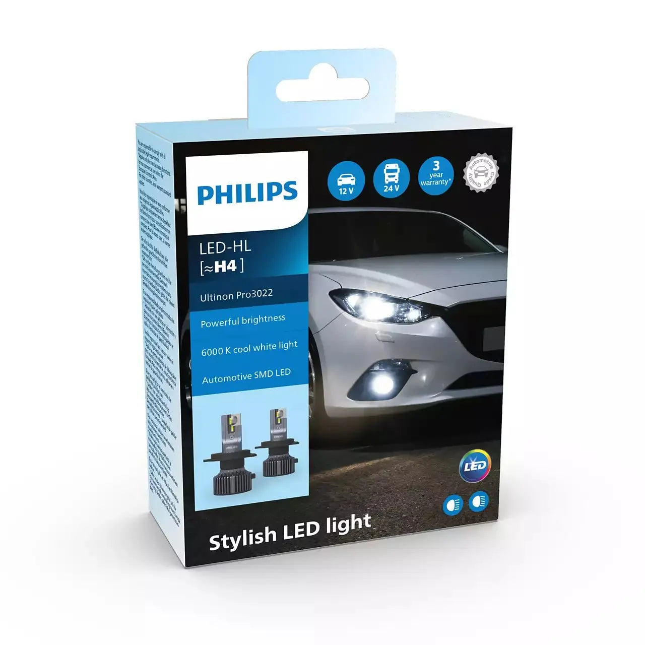 [~H4] HL Ultinon Pro3022 LED 12V&24V 6000K 2 St. Philips - Samsuns Group