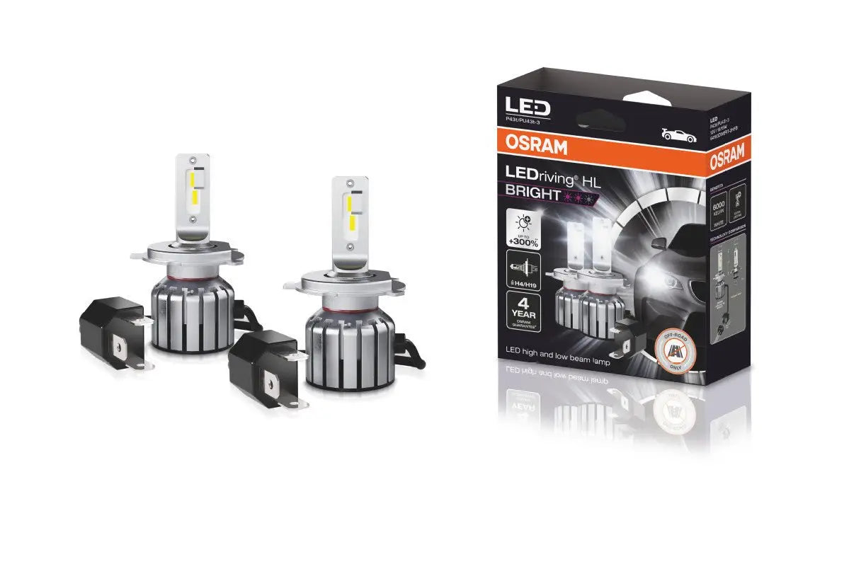 LEDriving HL BRIGHT H4/H19 12V 15/15W P43t/PU43t-3 6000K White 2 St. OSRAM - Samsuns Group