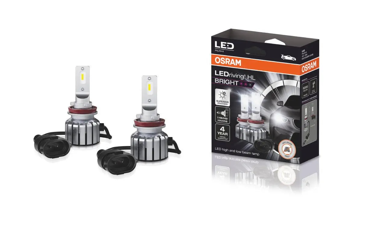 LEDriving HL BRIGHT H8/H11/H16/H9 12V 19W PGJ19-2/5/1/3 6000K White 2 St. OSRAM - Samsuns Group