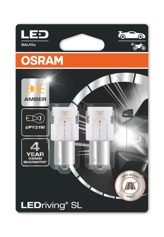 PY21W LEDriving SL Amber 12V Blister 2 St. OSRAM - Samsuns Group