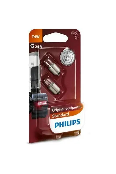 T4W 24V 4W BA9s Premium/Vision Blister 2st. duo Philips - Samsuns Group