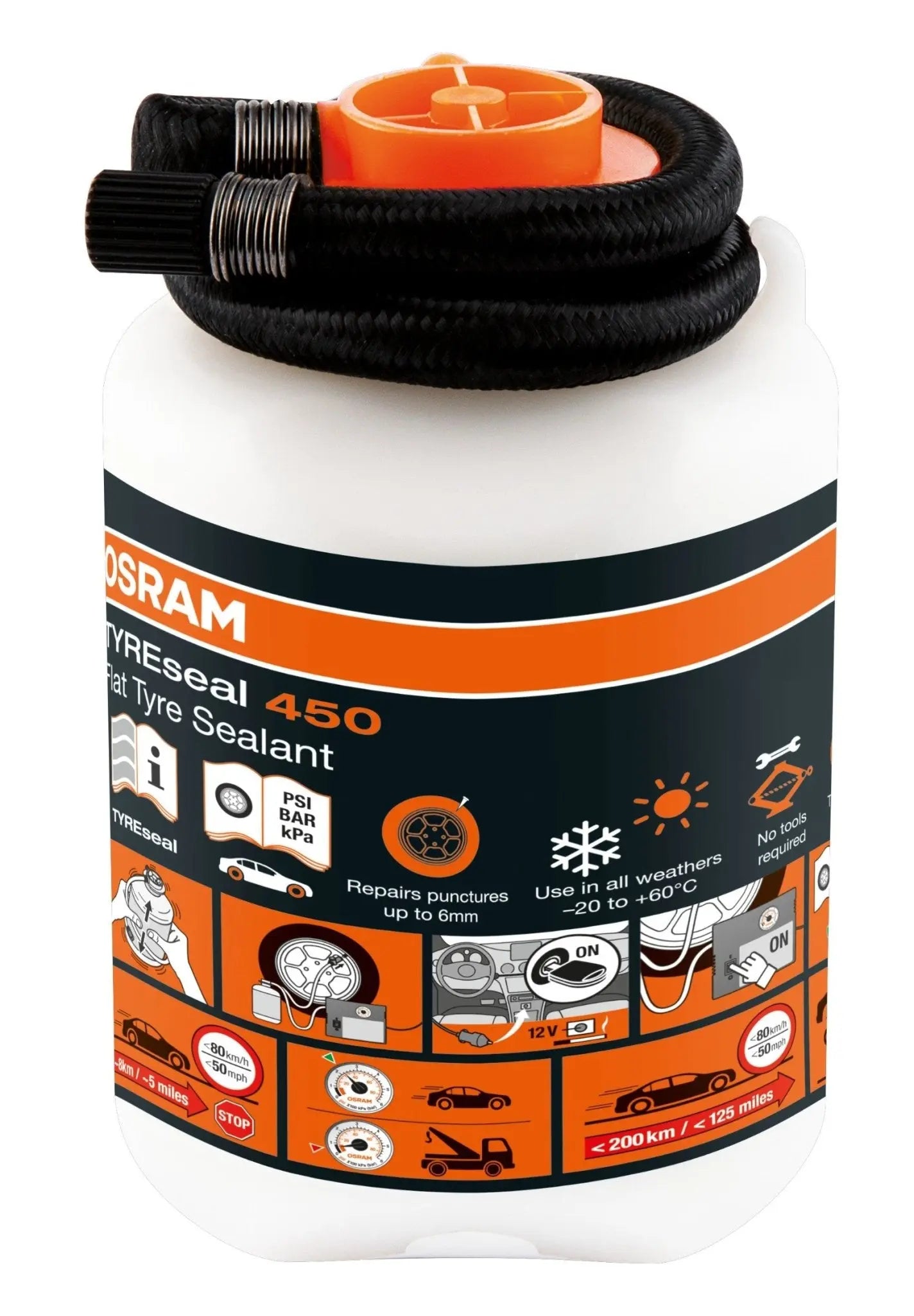 TYREseal KIT Reifendichtmittel 450ml 1 st. OSRAM - Samsuns Group