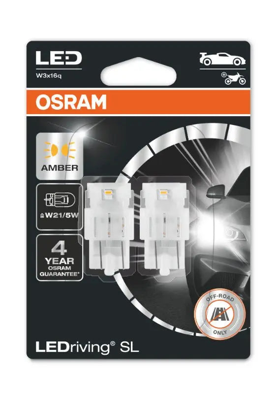 W21/5W LEDriving SL Amber 12V Blister 2 St. OSRAM - Samsuns Group