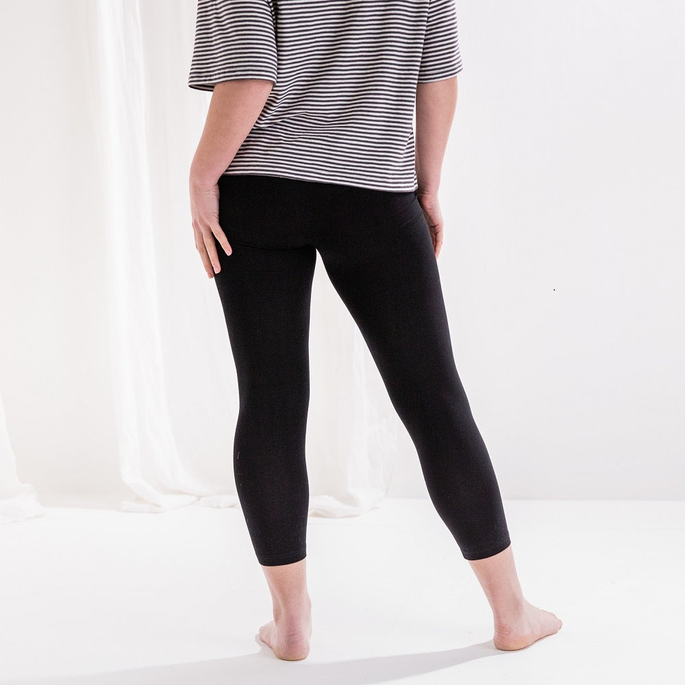 Boodschapper meloen gen Black 7/8 Leggings - 92% Organic Cotton – Eczema Clothing