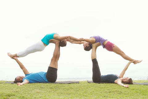 4 person yoga poses