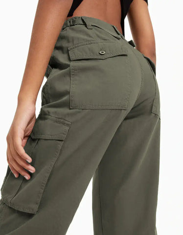 Green Cargo Pants Women