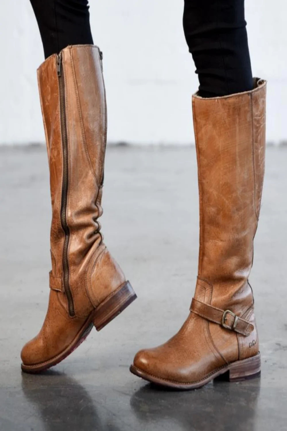 Narrow Calf Knee High Boots