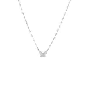 anchor link butterfly clasp necklace – Marlyn Schiff, LLC