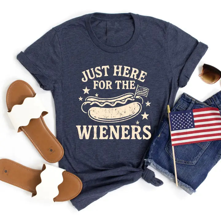 Just Here for the Wieners Tee