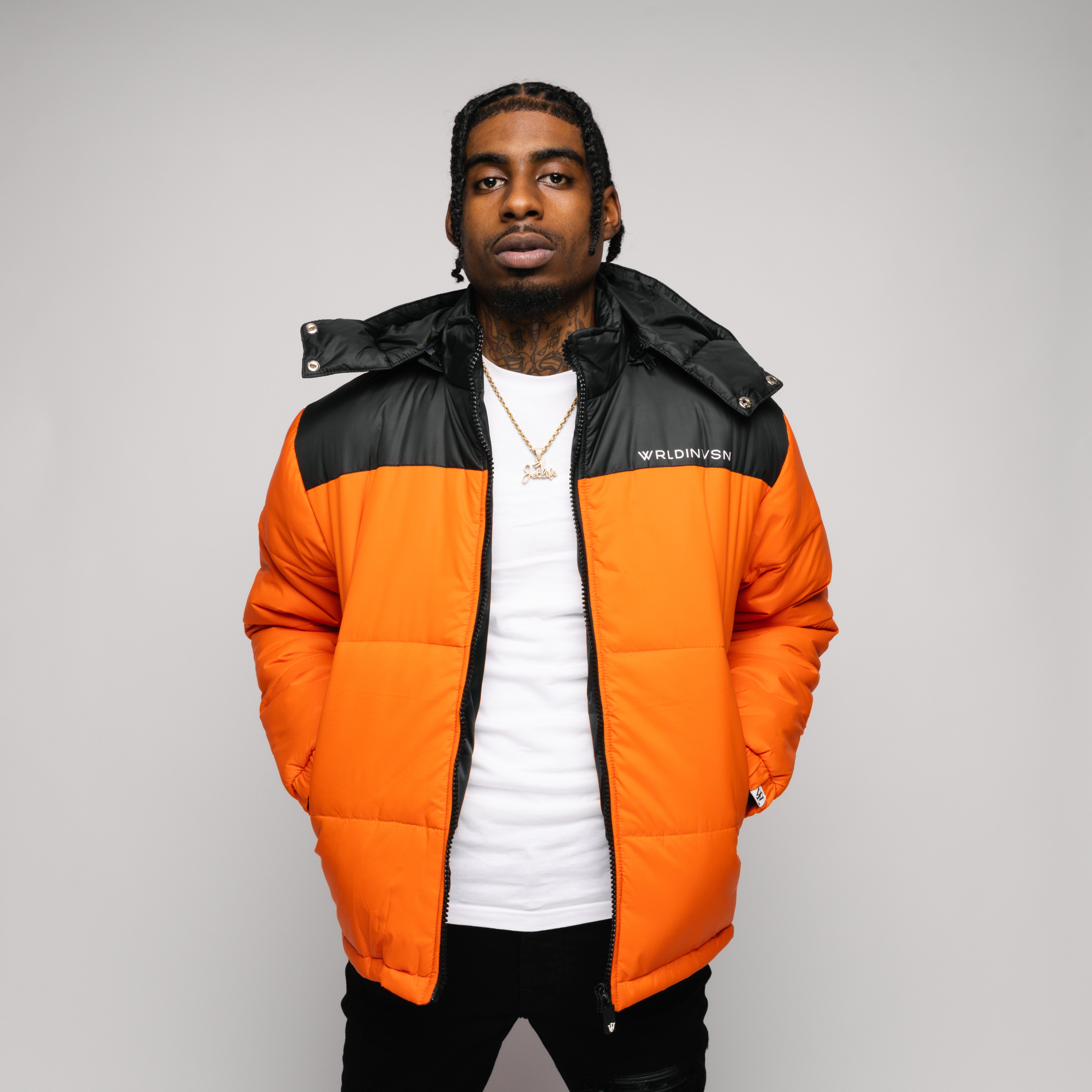 Orange Black Puffer Jacket | lupon.gov.ph