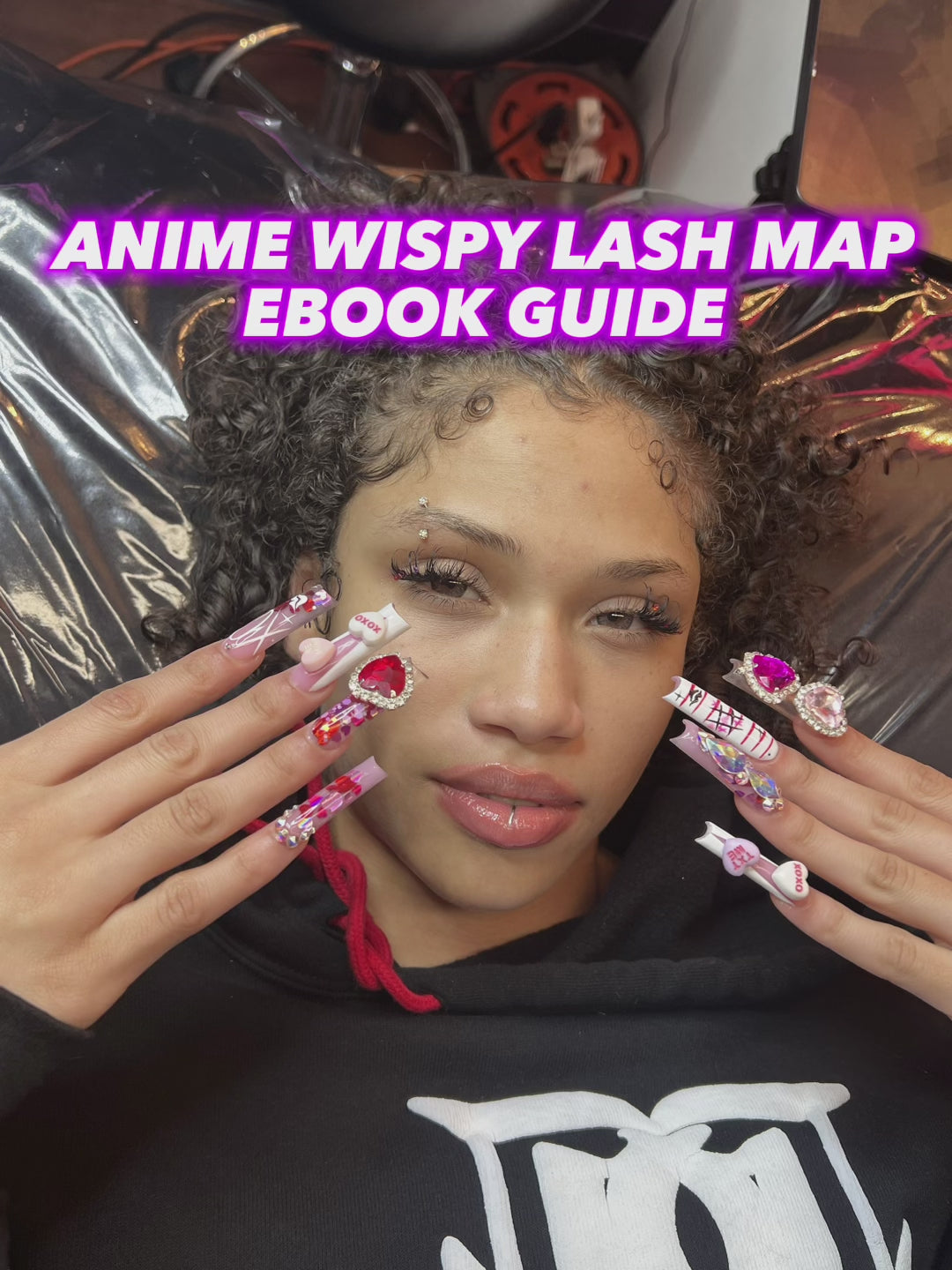 Anime lash style 💓 A spiky lash with wispy varying lengths. the longest  length in the middle surrounded by slightly shorter lengths. This… |  Instagram