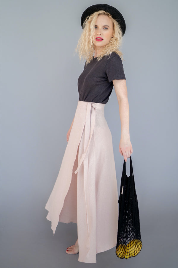 Linen Wrap Skirt | Back 2 Linen – Back2Linen