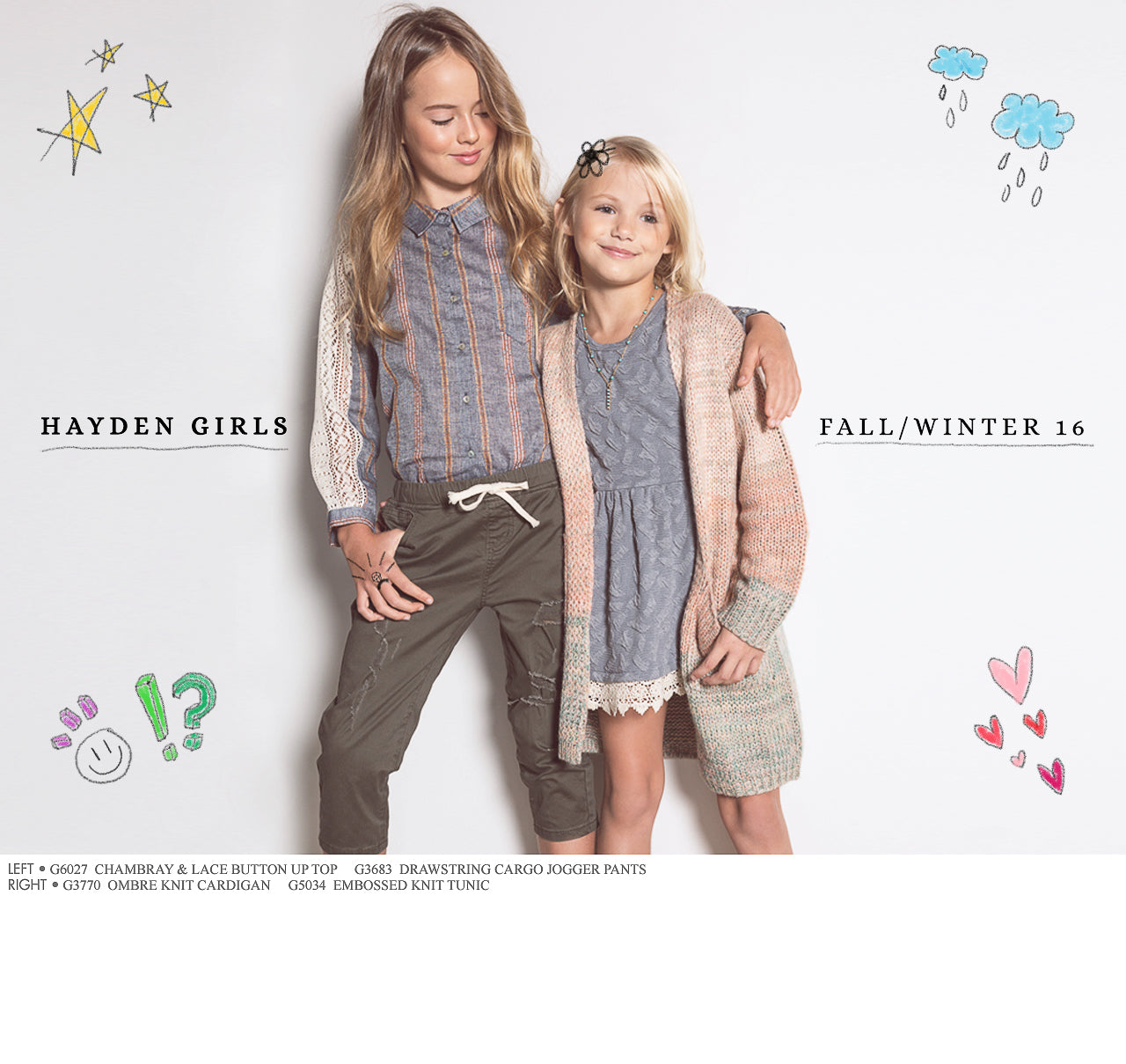 Hayden Girls Fall & Winter 2016 Lookbook