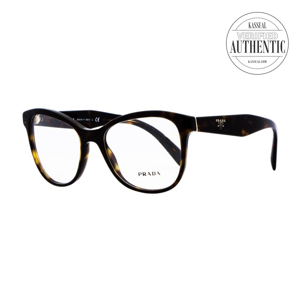 Prada Butterfly Eyeglasses PR12TV 2AU1O1 Havana 51mm 12TV – KASSUAL