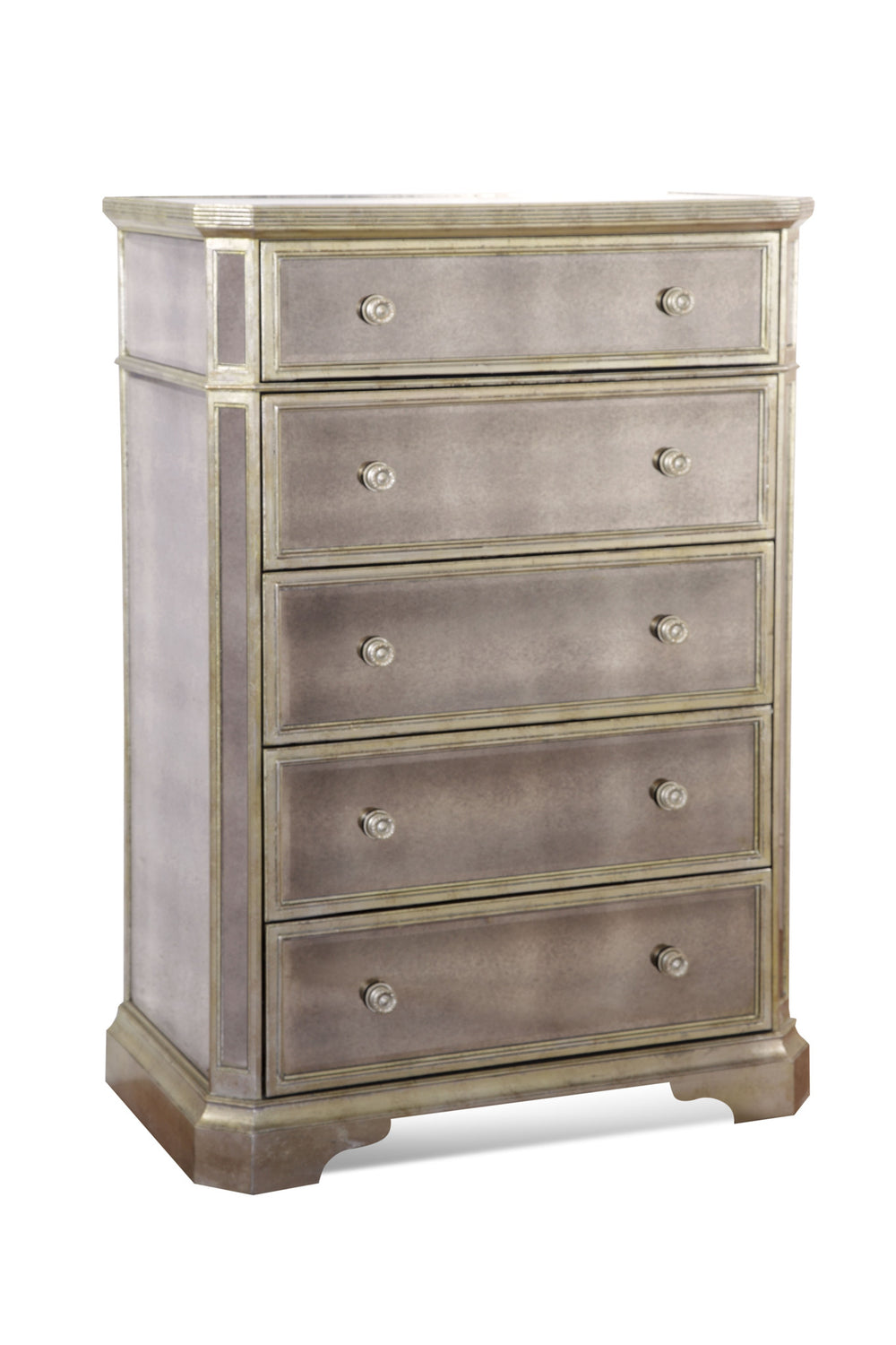 Mirrored Five Drawer Chest Vanity Mirror Co