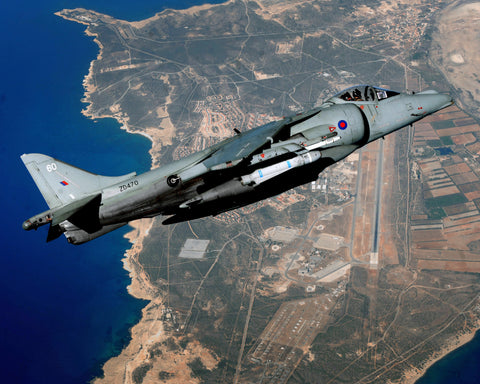 Harrier high over RAF Akrotiri in 2010