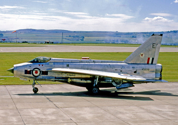 English Electric Lightning F.6 XS938 of 23 Squadron at RAF Leuchars in 1970