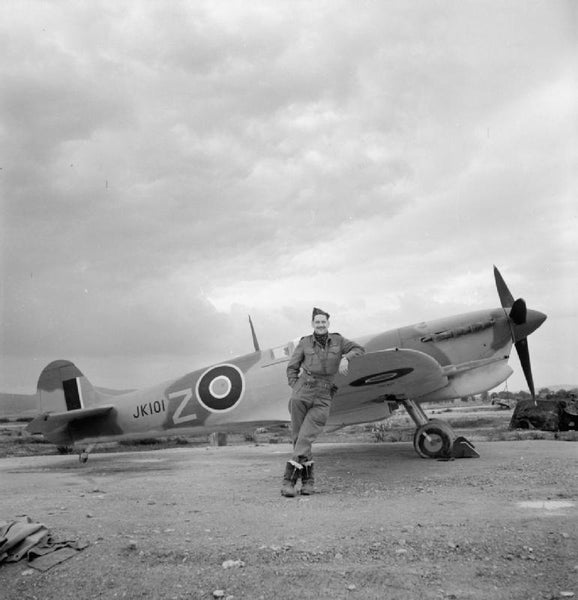 Supermarine Spitfire Mk.Vc JK101 of No. 43 Squadron at Jemmapes, Algeria.
