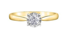 Load image into Gallery viewer, Illuminaire Diamond Solitaire Ring - Fifth Avenue Jewellers
