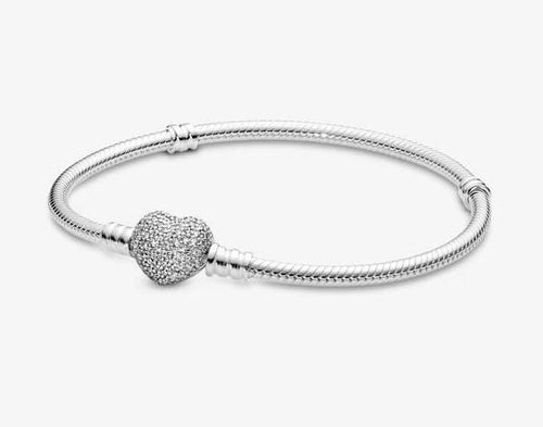 Pandora Moments Sparkling Pavé Clasp Snake Chain Bracelet – Fifth