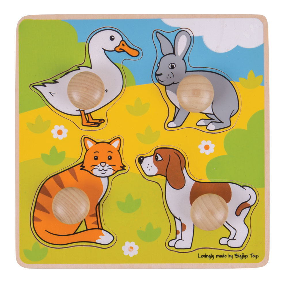 Bigjigs My First Peg Puzzle - Pets