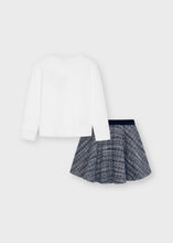 Load image into Gallery viewer, Mayoral Skirt Set - Navy Blue Ivory
