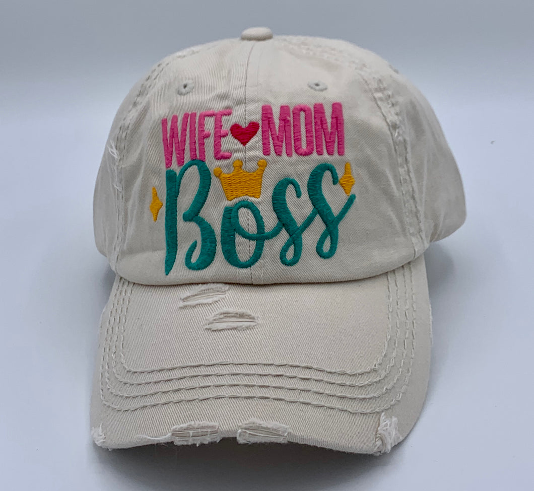 wife mom boss hat