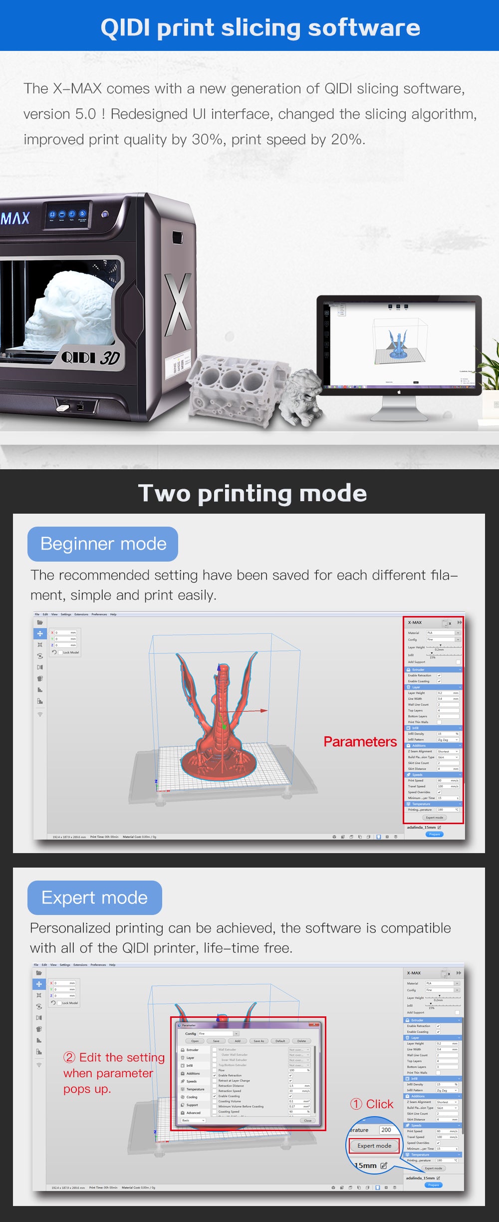 Qidi X-Max 3D Printer Canada