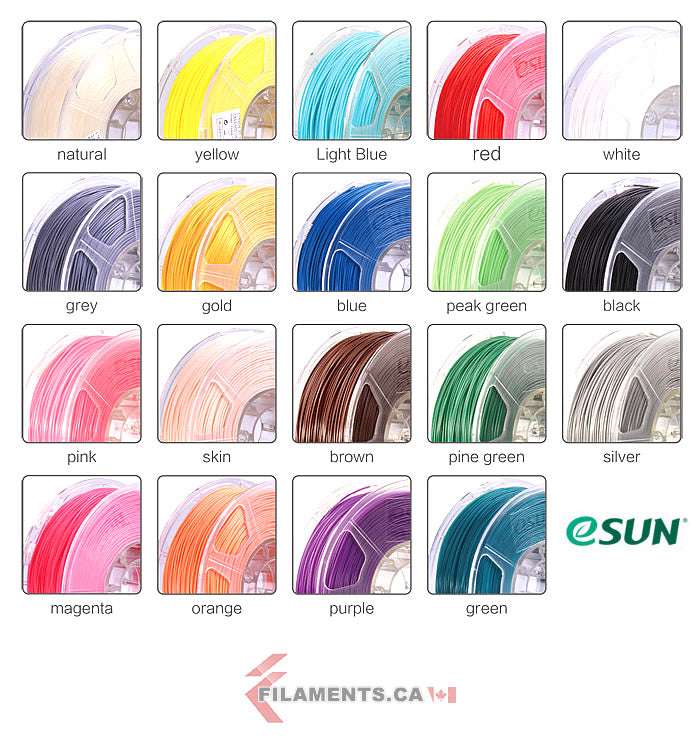 eSun Advanced PLA+ and ABS+ now available in more colors! –