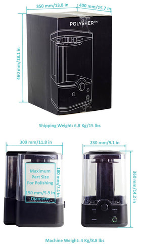 Polymaker polysher dimensions 