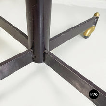 Load image into Gallery viewer, Table with adjustable wooden top withe metal and brass, 1950s
