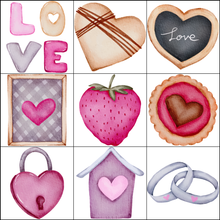 Load image into Gallery viewer, Simply Love Printab les Valentine&#39;s Day Bingo 3 x 3
