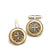 18K Bezel, Silver Cufflinks, Bohemond II,  Coin, 6839