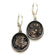 Sterling Silver Earrings, Widows Mite Prutah Coins, 7043