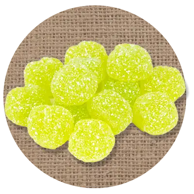 sour apple buttons