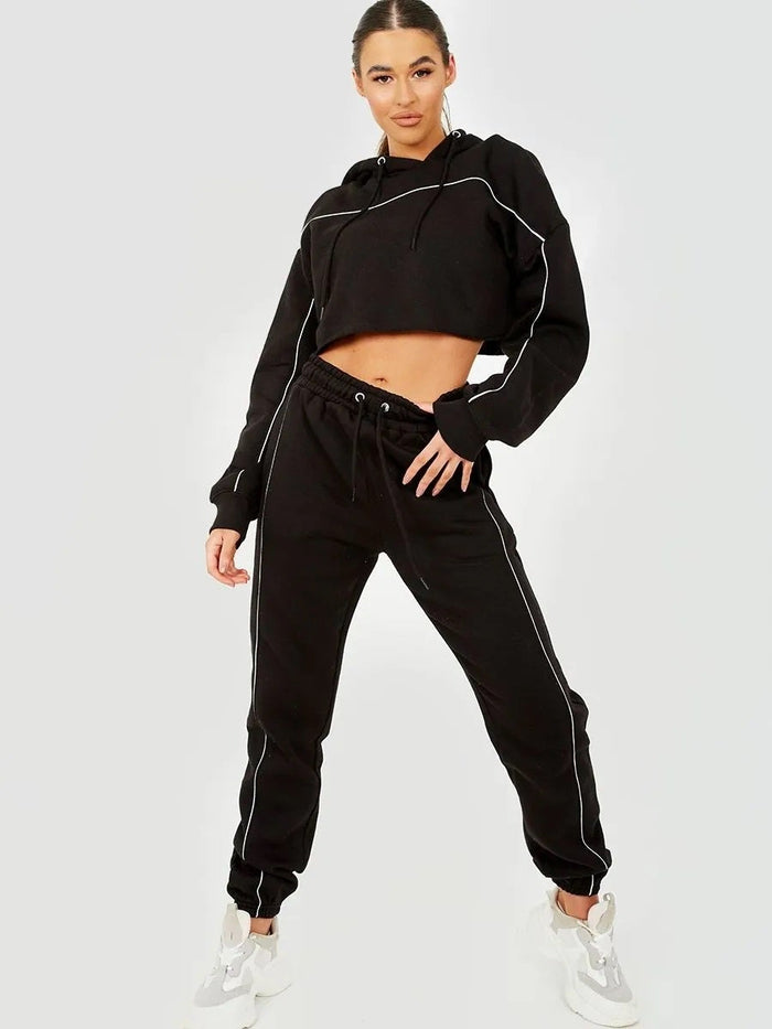 Stone French Riviera Hoodie & Jogger Loungewear Co-Ord Set –